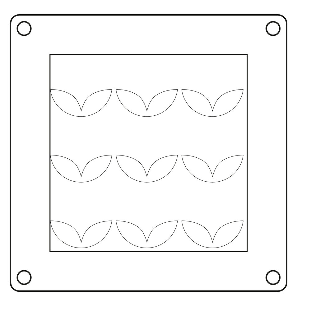 Sizzix Mini Layered Stencils Print & Pattern Daisy (4pcs) by Catherine Pooler (667113)