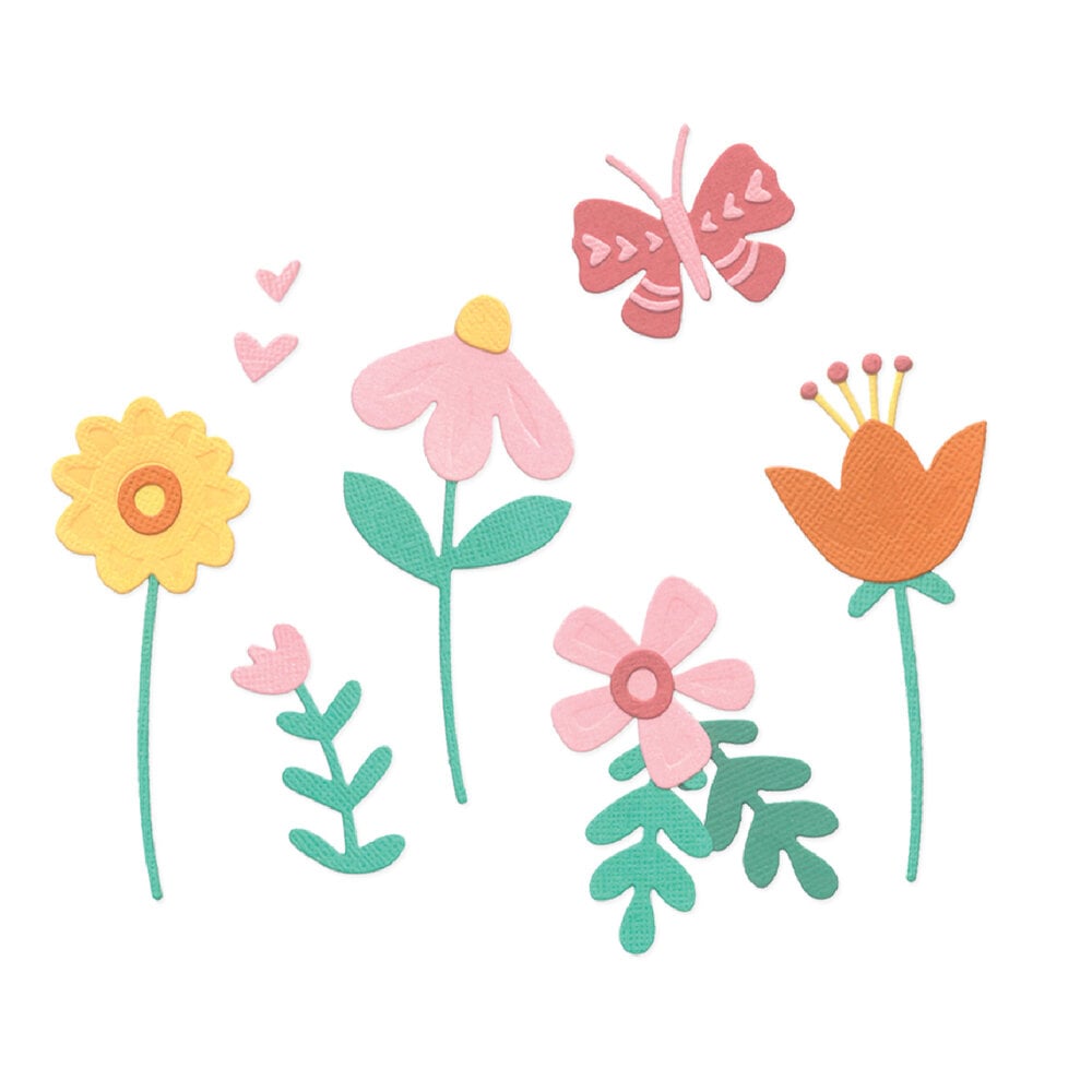 Sizzix Thinlits Die Set Friendly Florals (17pcs) by Catherine Pooler (667115)