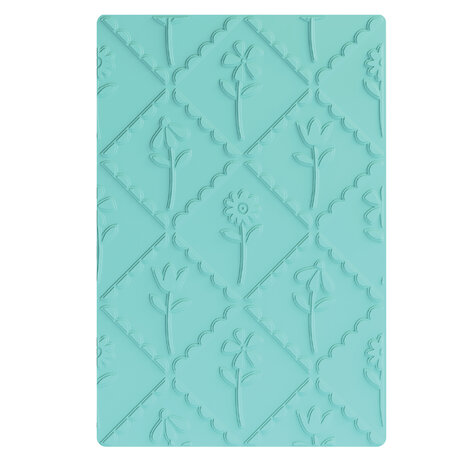 Sizzix Multi-Level Textured Impressions Scallop Framed Florals by Catherine Pooler (667117)