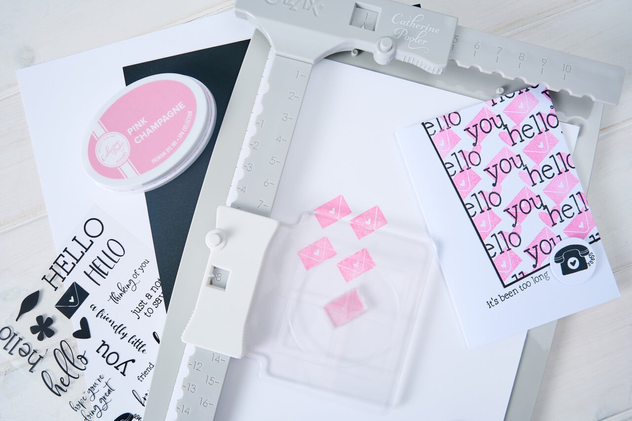 Sizzix Clear Stamps Print & Pattern Hello Sentiments (18pcs) by Catherine Pooler (667112)