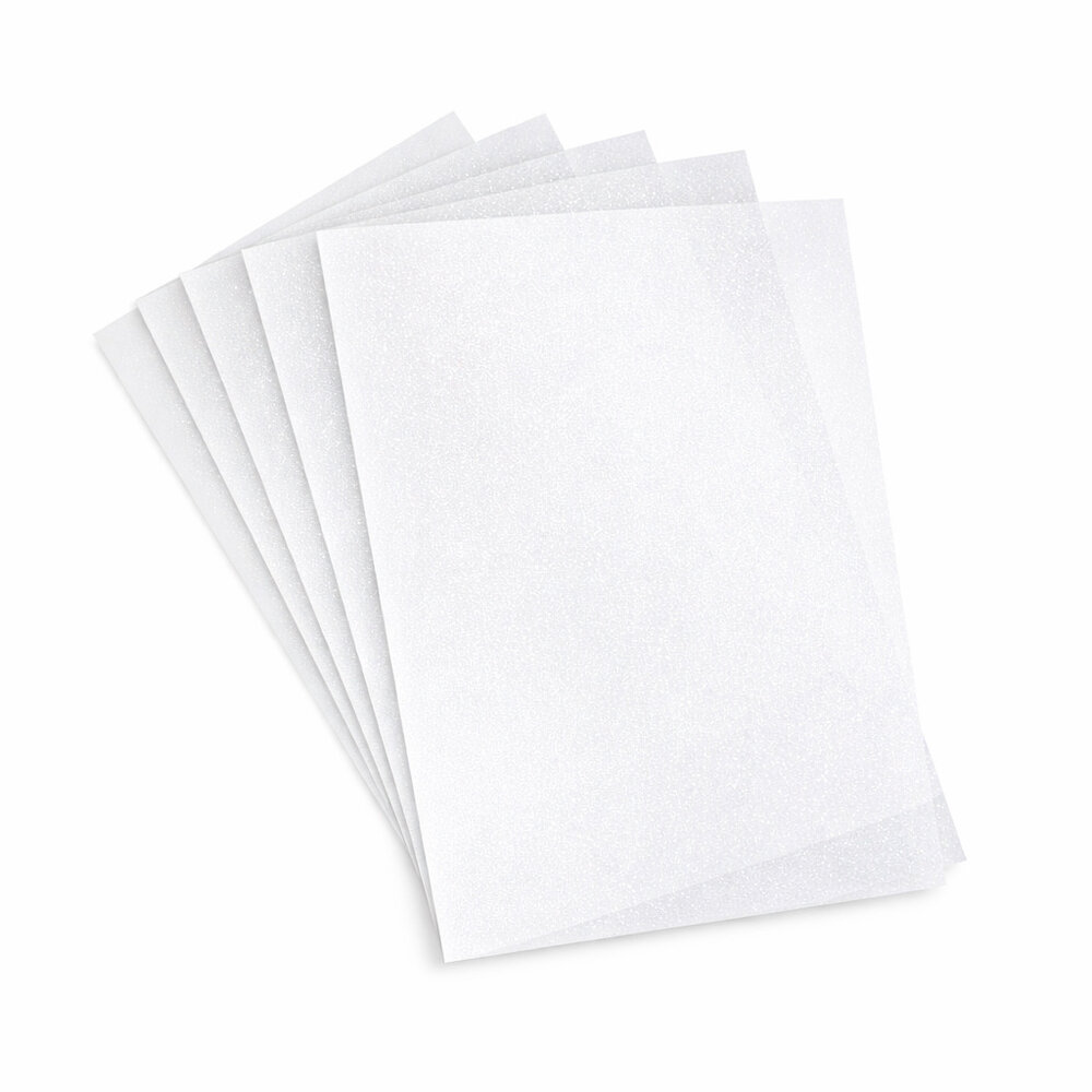 Paper Favourites Heavy Vellum A4 Silver White 220g (5pcs) (PFSS902)