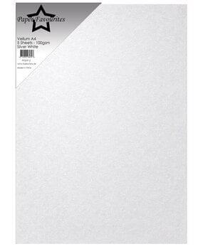 Paper Favourites Vellum A4 Silver White 100g (5pcs) (PFSS912)