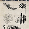 Studio Light Gearhead's Workshop Clear Stamps Car & Grunge (SL-GW-STAMP945)