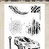 Studio Light Gearhead's Workshop Clear Stamps Car & Grunge (SL-GW-STAMP945)