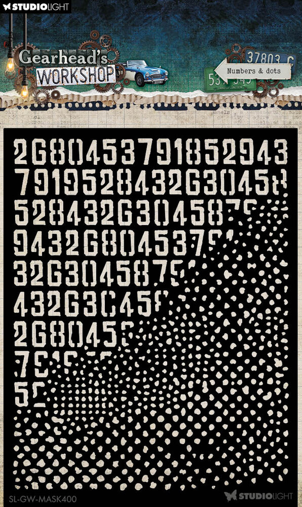 Studio Light Gearhead's Workshop Mask Number & Dots (SL-GW-MASK400)