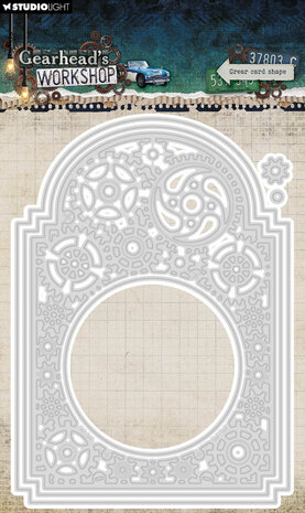 Studio Light Gearhead's Workshop Cutting Dies Gear Card Shape (SL-GW-CD1105)