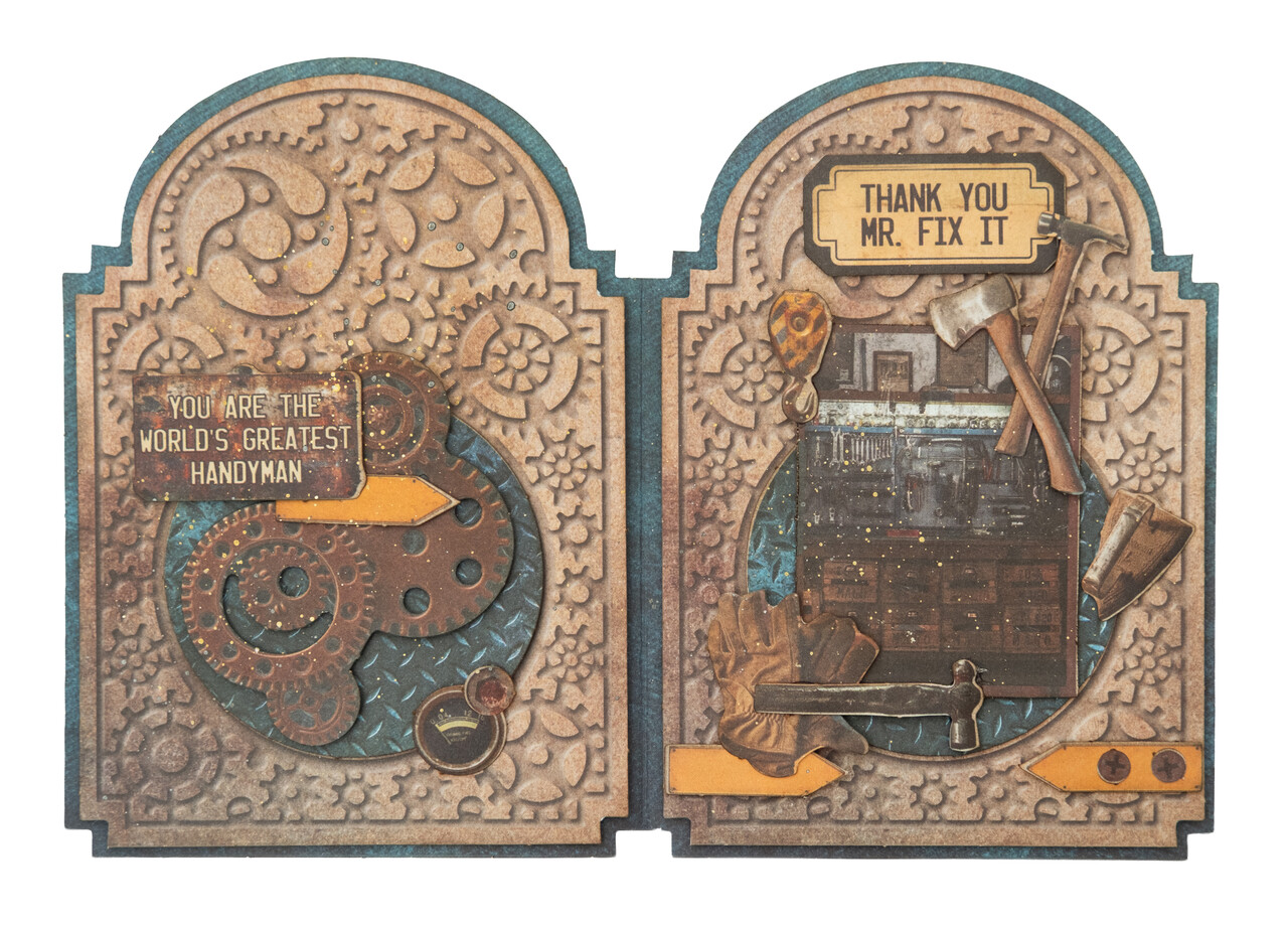 Studio Light Gearhead's Workshop A5 Die-Cut Paper Pad Elements (SL-GW-DCPP469)