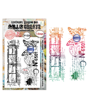 Aall and Create Through the Lens A6 Stamp Sets Splatter Film by Autour de Mwa & Co (AALL-TP-1334)