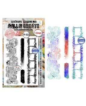 Aall and Create Through the Lens A6 Stamp Sets Circles & Strokes by Autour de Mwa & Co (AALL-TP-1335)