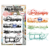 Aall and Create Through the Lens A6 Stamp Sets Torn Prints by Autour de Mwa & Co (AALL-TP-1336)