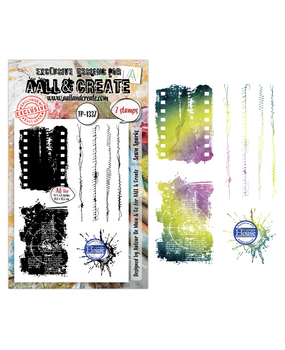 Aall and Create Through the Lens A6 Stamp Sets Sewn Sparks by Autour de Mwa & Co (AALL-TP-1337)