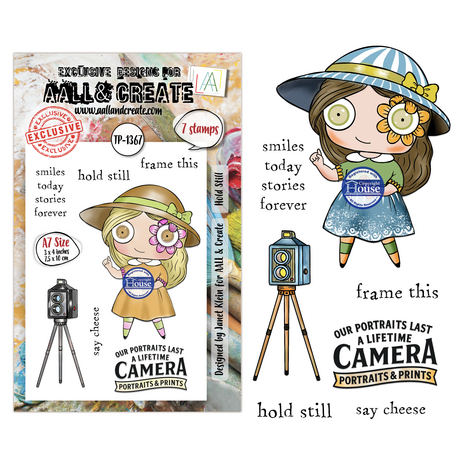 Aall and Create Through the Lens A7 Stamp Sets Hold Still by Janet Klein (AALL-TP-1367)