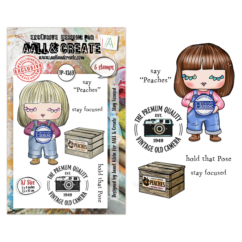 Aall and Create Through the Lens A7 Stamp Sets Stay Focused by Janet Klein (AALL-TP-1369)