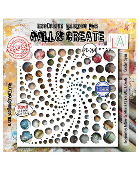 Aall and Create Through the Lens 6x6 Inch Stencil Center Spin by Soizic (AALL-PC-264)