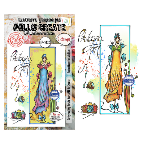 Aall and Create Through the Lens A6 Stamp Sets Reflections in Motion by Soizic (AALL-TP-1430)