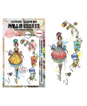 Aall and Create Through the Lens A6 Stamp Sets Drift with the Stem by Soizic (AALL-TP-1431)