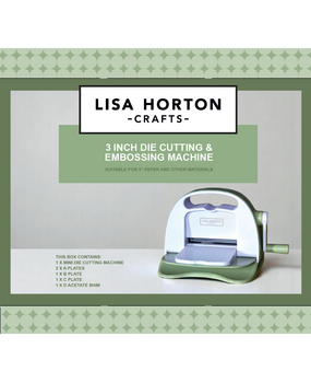 Lisa Horton Crafts 3 Inch Die Cutting & Embossing Machine + Plates (LHCT072)