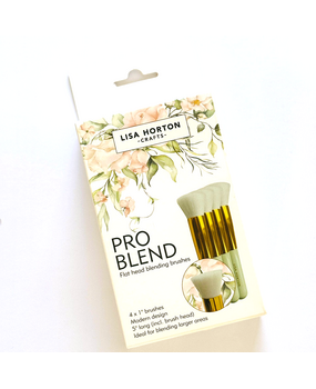Lisa Horton Crafts Pro Blend Flat Head Blending Brushes (4pcs) (LHCT071)