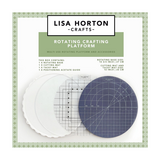 Lisa Horton Crafts Rotating Crafting Platform with Interchangeable Cutting Mat and Tacky Mat (LHCT073)