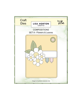 Lisa Horton Crafts Composition Layout Dies Set A Flowers and Leaves (LHCCD314)