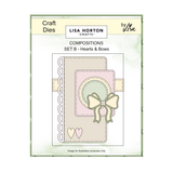 Lisa Horton Crafts Composition Layout Dies Set B Hearts and Bows (LHCCD315)