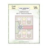 Lisa Horton Crafts Composition Layout Dies Set C Chevrons and Blooms (LHCCD316)