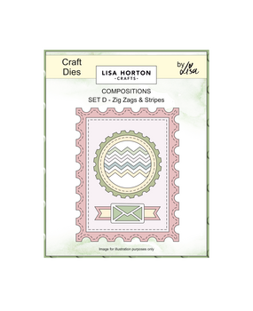 Lisa Horton Crafts Composition Layout Dies Set D Zig Zags and Stripes (LHCCD317)