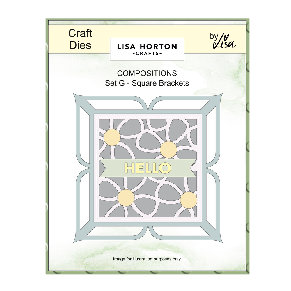Lisa Horton Crafts Composition Layout Dies Set G Square Brackets (LHCCD346)