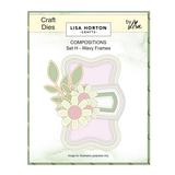 Lisa Horton Crafts Composition Layout Dies Set H Wavy Frames (LHCCD347)