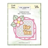 Lisa Horton Crafts Composition Layout Dies Set I Abstract Leaves (LHCCD348)