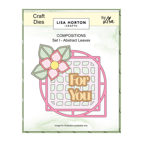Lisa Horton Crafts Composition Layout Dies Set I Abstract Leaves (LHCCD348)
