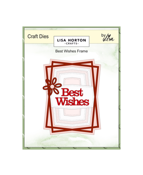 Lisa Horton Crafts Craft Dies Best Wishes Frame (LHCCD295)
