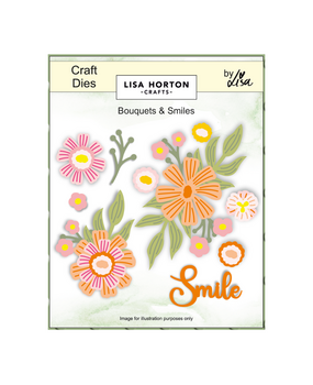 Lisa Horton Crafts Craft Dies Bouquets & Smiles (LHCCD334)