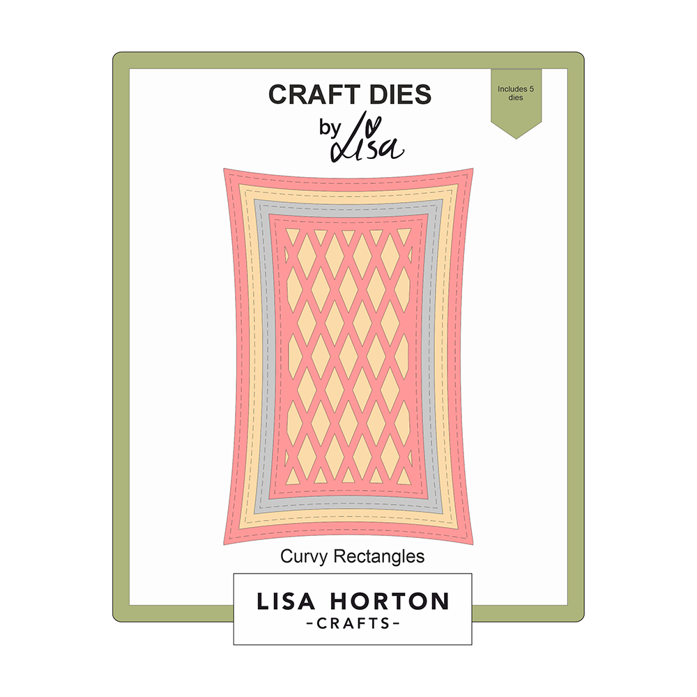 Lisa Horton Crafts Craft Dies Curvy Rectangles (LHCCD275)
