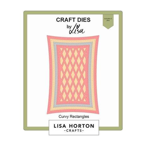 Lisa Horton Crafts Craft Dies Curvy Rectangles (LHCCD275)