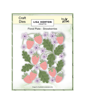 Lisa Horton Crafts Craft Dies Floral Plate Strawberries (LHCCD336)
