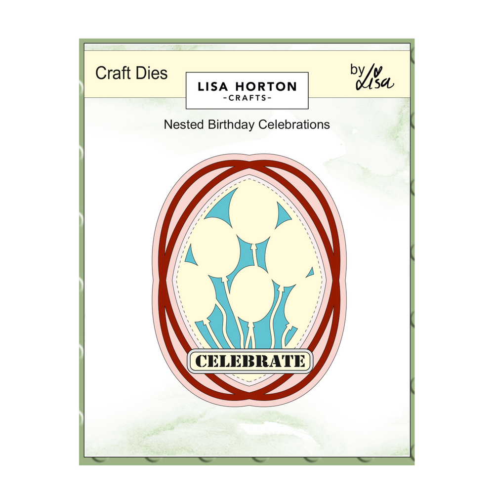 Lisa Horton Crafts Craft Dies Nested Birthday Celebrations (LHCCD293)