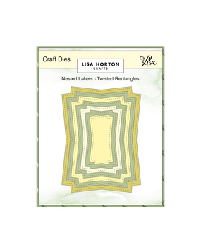 Lisa Horton Crafts Craft Dies Nested Labels Twisted Rectangles (LHCCD292)