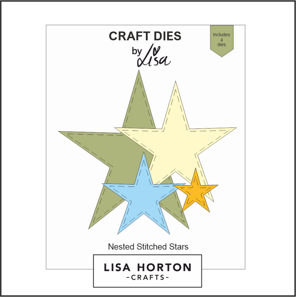 Lisa Horton Crafts Craft Dies Nested Stitched Stars (LHCCD261)