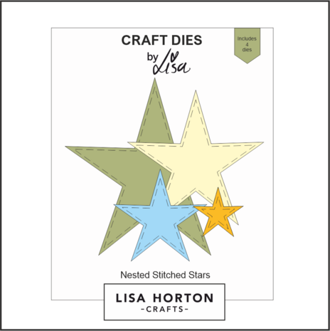 Lisa Horton Crafts Craft Dies Nested Stitched Stars (LHCCD261)