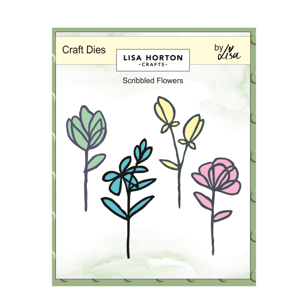 Lisa Horton Crafts Craft Dies Scribbled Flowers (LHCCD289)
