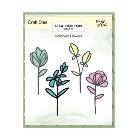 Lisa Horton Crafts Craft Dies Scribbled Flowers (LHCCD289)
