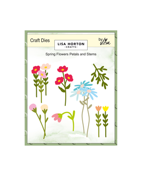 Lisa Horton Crafts Craft Dies Spring Flower Petals And Stems (LHCCD290)