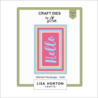 Lisa Horton Crafts Craft Dies Stitched Rectangle Hello (LHCCD276)