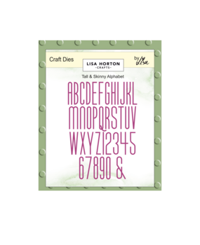 Lisa Horton Crafts Craft Dies Tall & Skinny Alphabet and Numbers (LHCCD288)