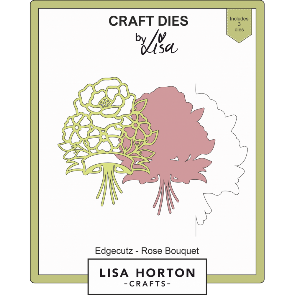 Lisa Horton Crafts Edgecutz Die Set Rose Bouquet (LHCCD237)