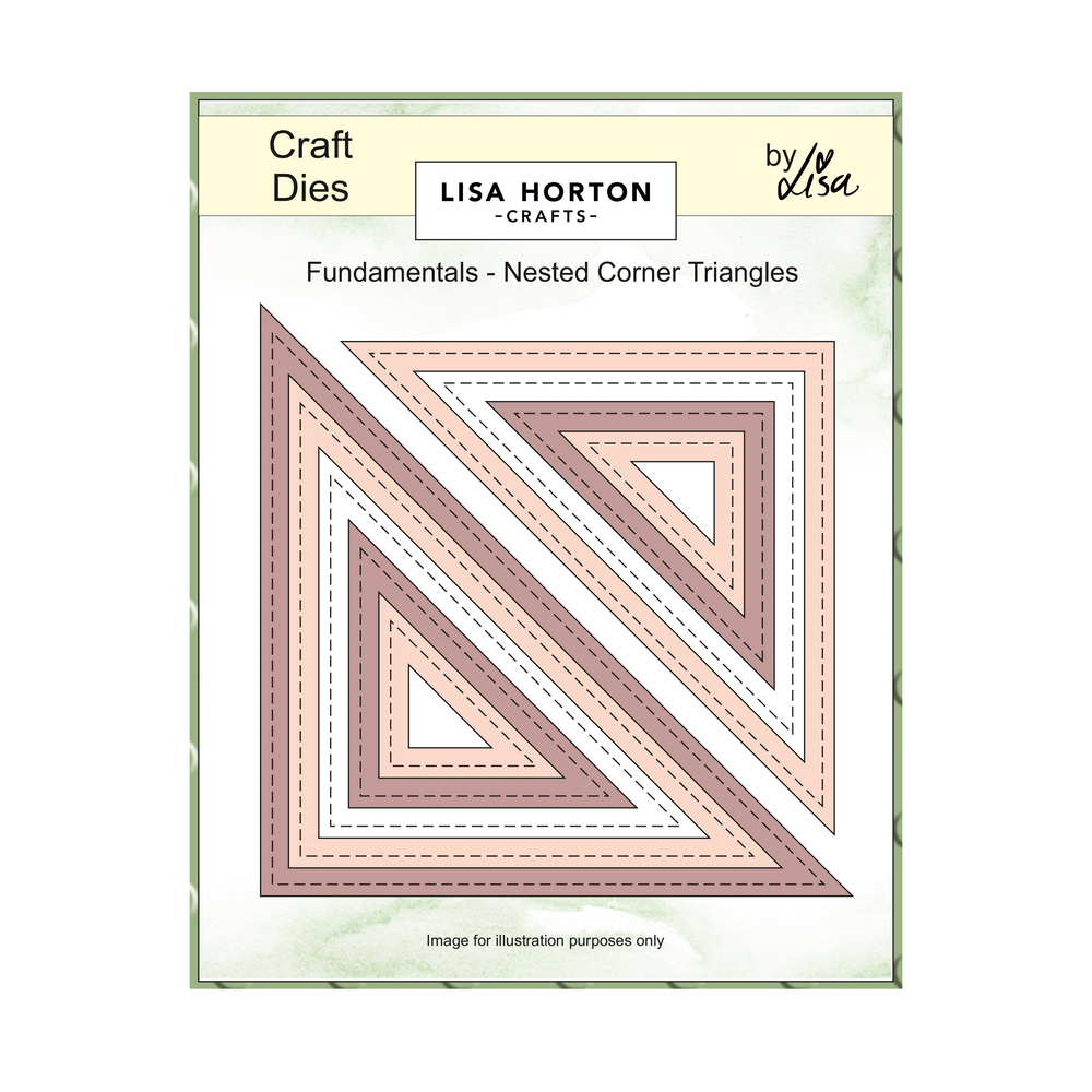 Lisa Horton Crafts Fundamentals Die Set Nested Corner Triangle (LHCCD309)