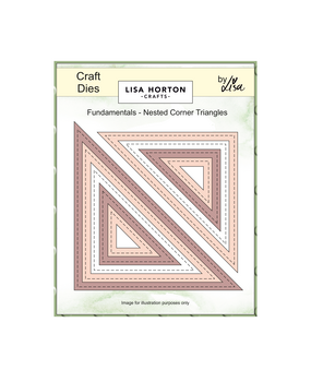 Lisa Horton Crafts Fundamentals Die Set Nested Corner Triangle (LHCCD309)