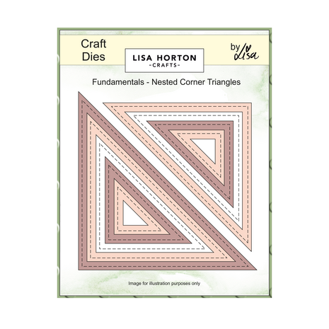 Lisa Horton Crafts Fundamentals Die Set Nested Corner Triangle (LHCCD309)
