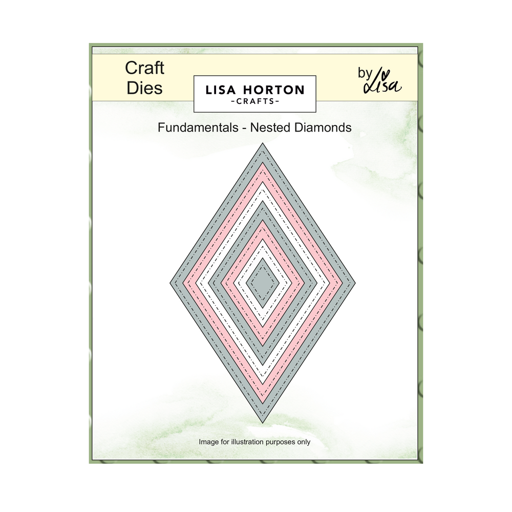 Lisa Horton Crafts Fundamentals Die Set Nested Diamonds (LHCCD321)